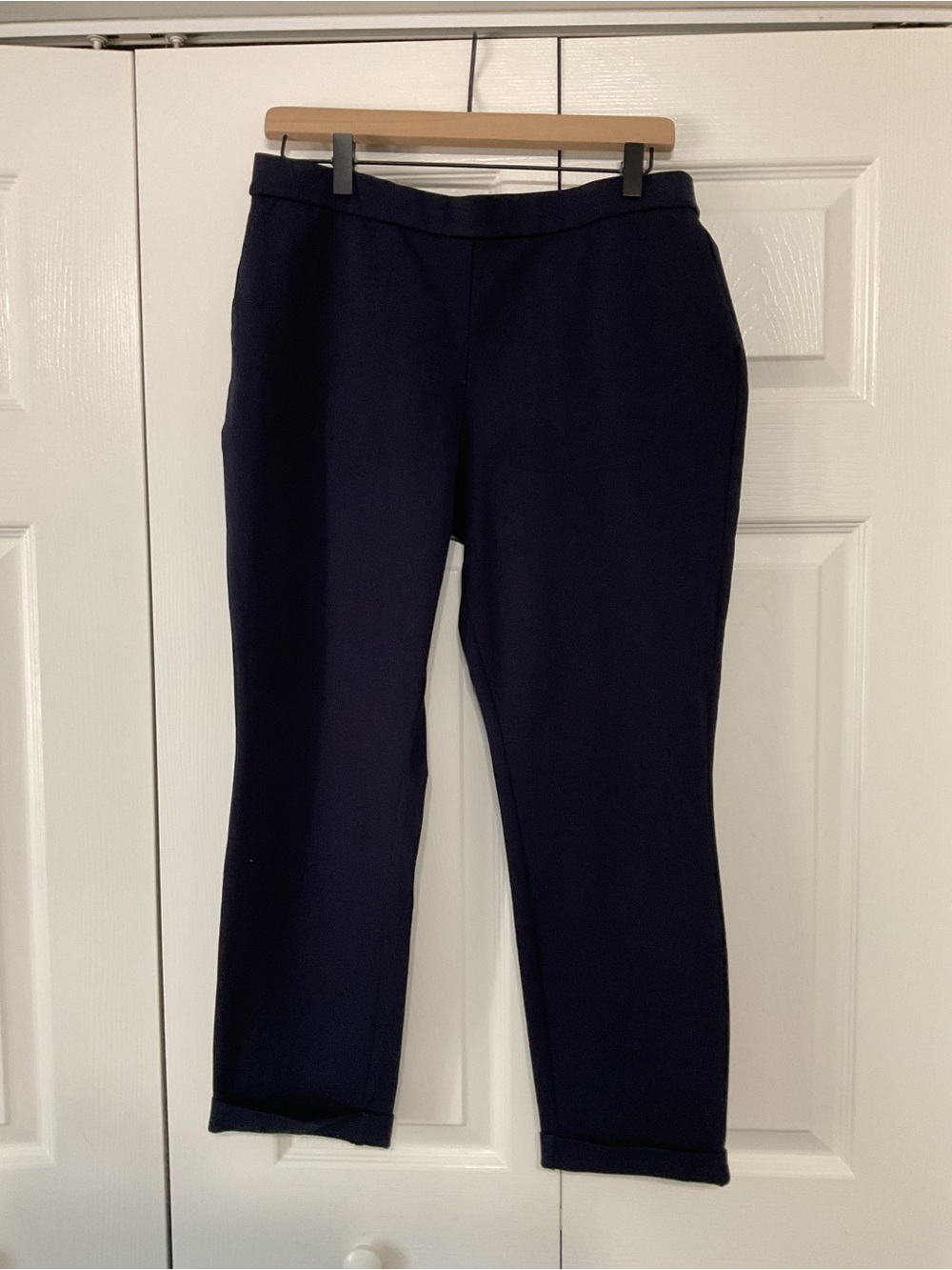 Susan Graver Classic Navy Women's Pants with cuffs